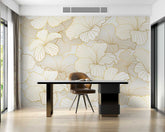 Golden-themed wallpaper with soft shine and rich texture