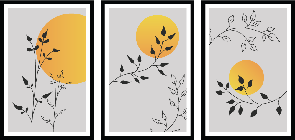3 piece canvas wall art living room painting artwork home decoration