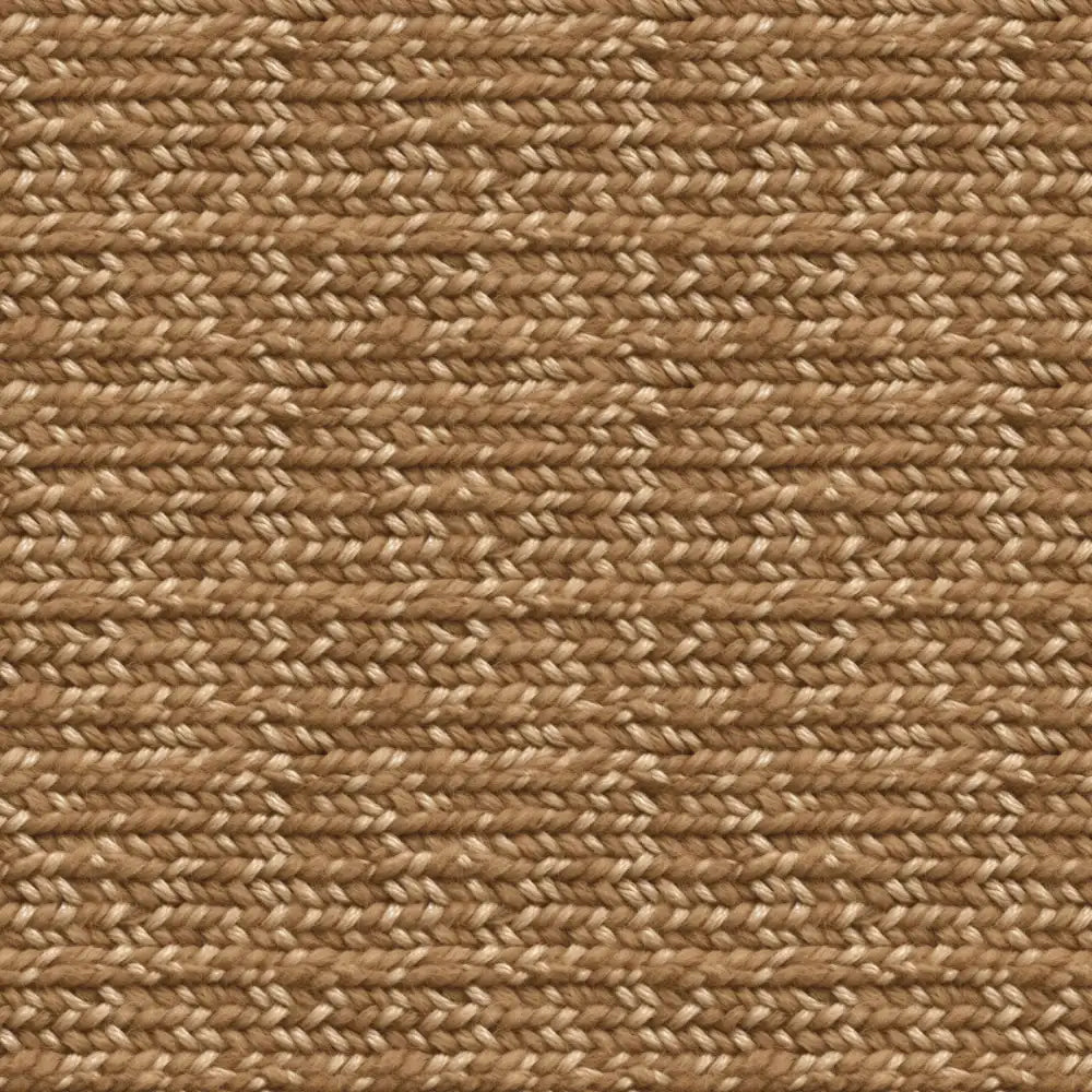 Close-up of a brown textured fabric with a herringbone pattern