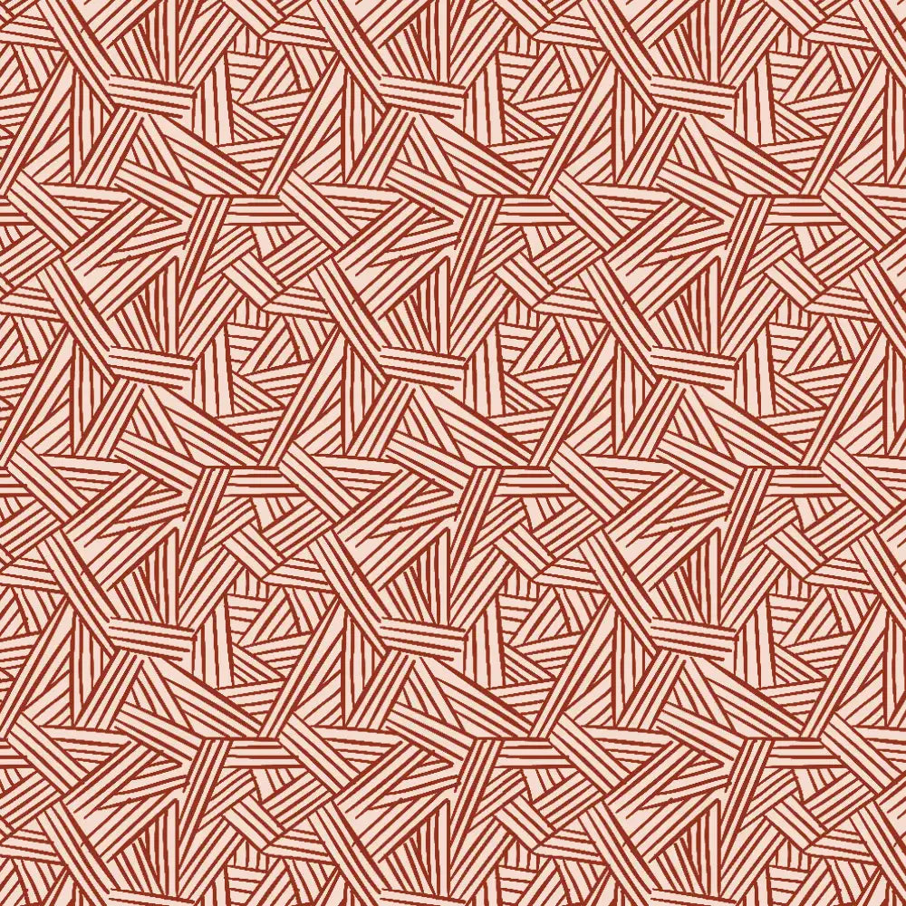 Pattern of red triangles on a white background
