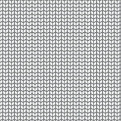 Gray knitted pattern on a white background