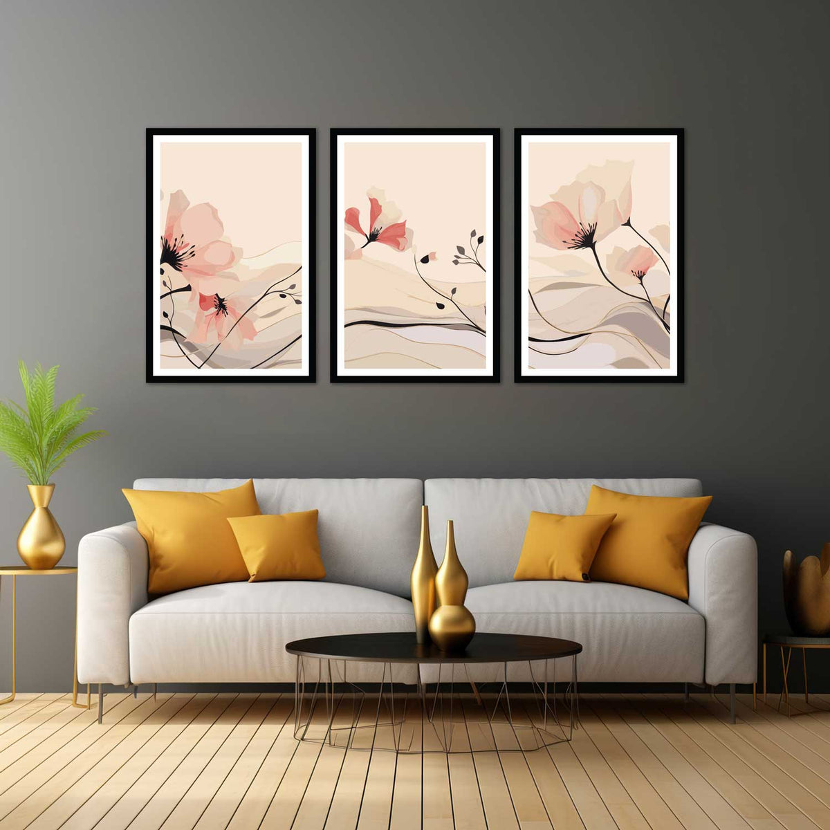 3 piece canvas wall art living room painting artwork home decoration