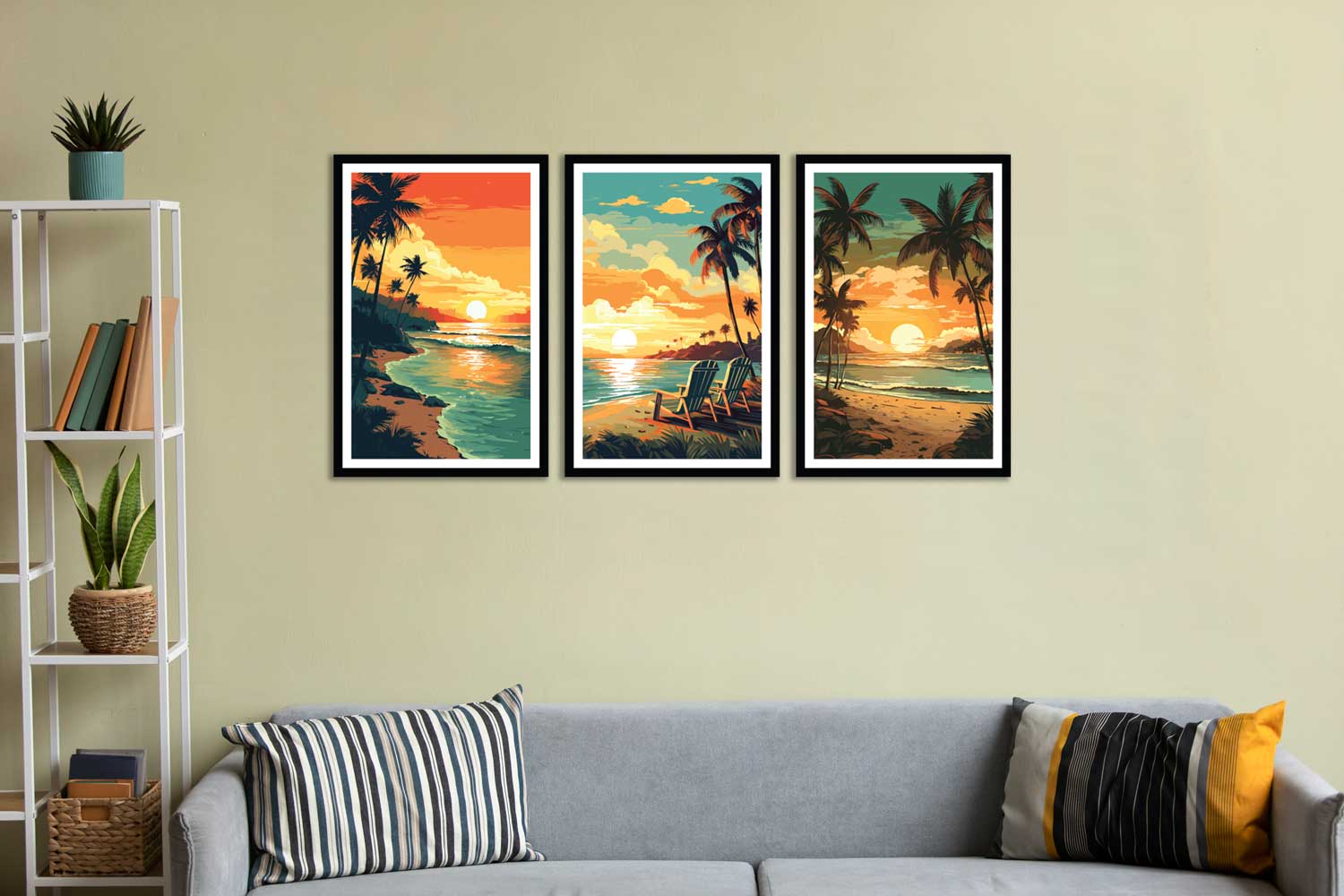 3 piece canvas wall art living room painting artwork home decoration