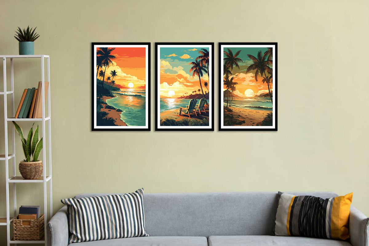 3 piece canvas wall art living room painting artwork home decoration