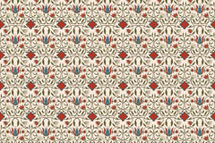 Decorative motif pattern wallpaper for elegant interiors