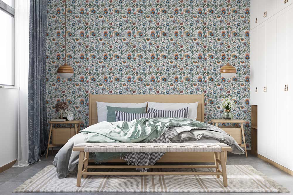 Modern hypnotic pattern wallpaper for striking interior décor