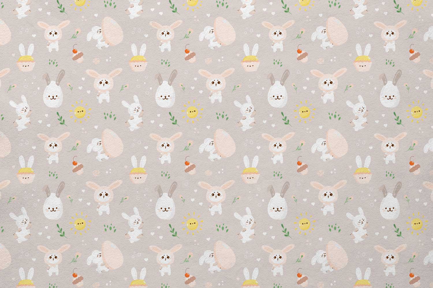 Cartoon-style wall design for nursery or playroom decoration
