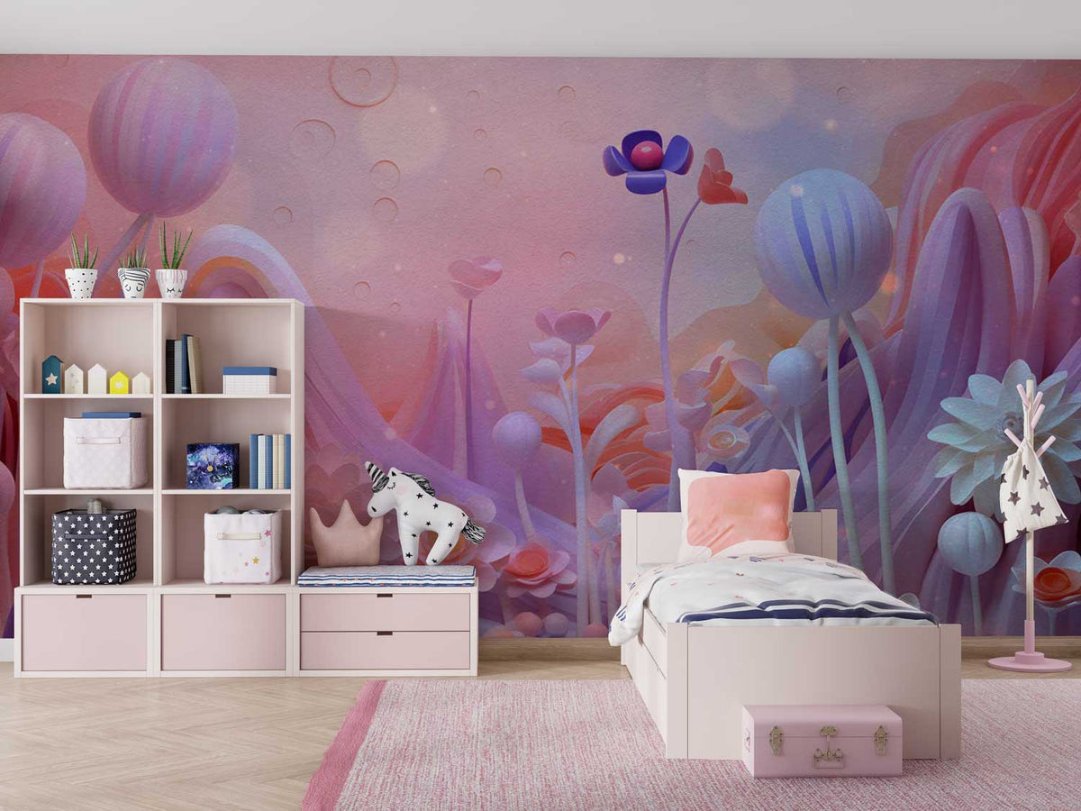 Modern artistic wallpaper with watercolor-style blending of soft and rich tones.

