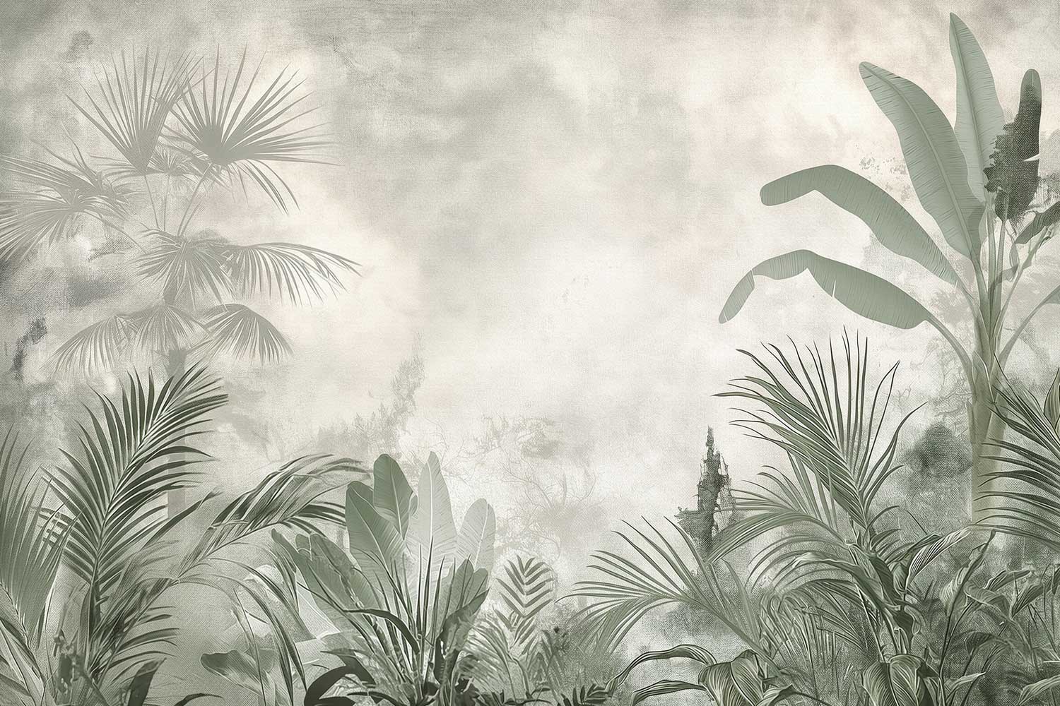 "Tropical palm leaves pattern wallpaper"