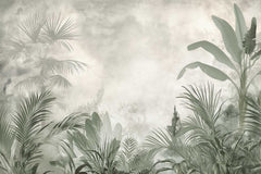 "Tropical palm leaves pattern wallpaper"