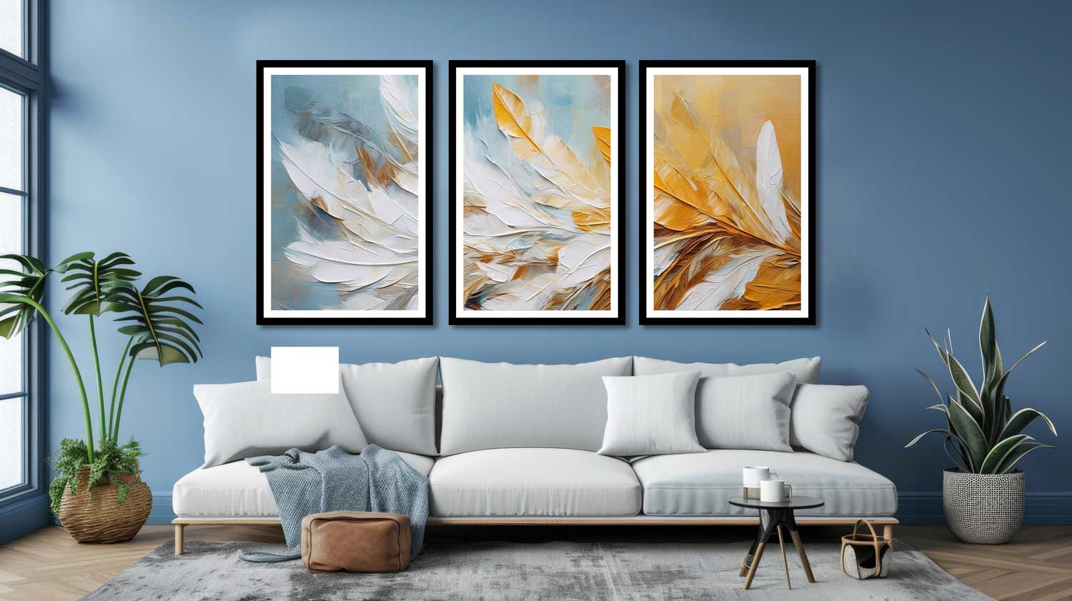 Luxury Abstract Wall Art Set of 3